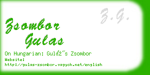 zsombor gulas business card